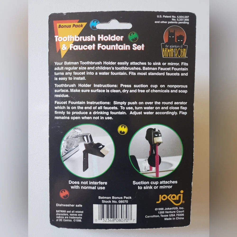 Batman Toothbrush holder and Faucet Fountain